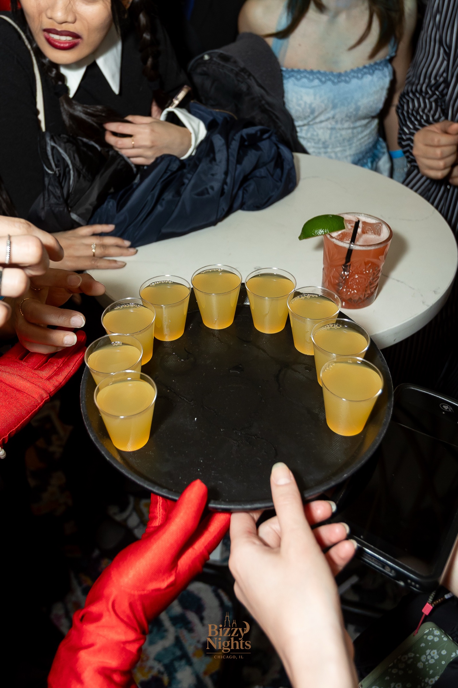 Crawloween River North bar crawl scene, Bizzy Nights, October 2025