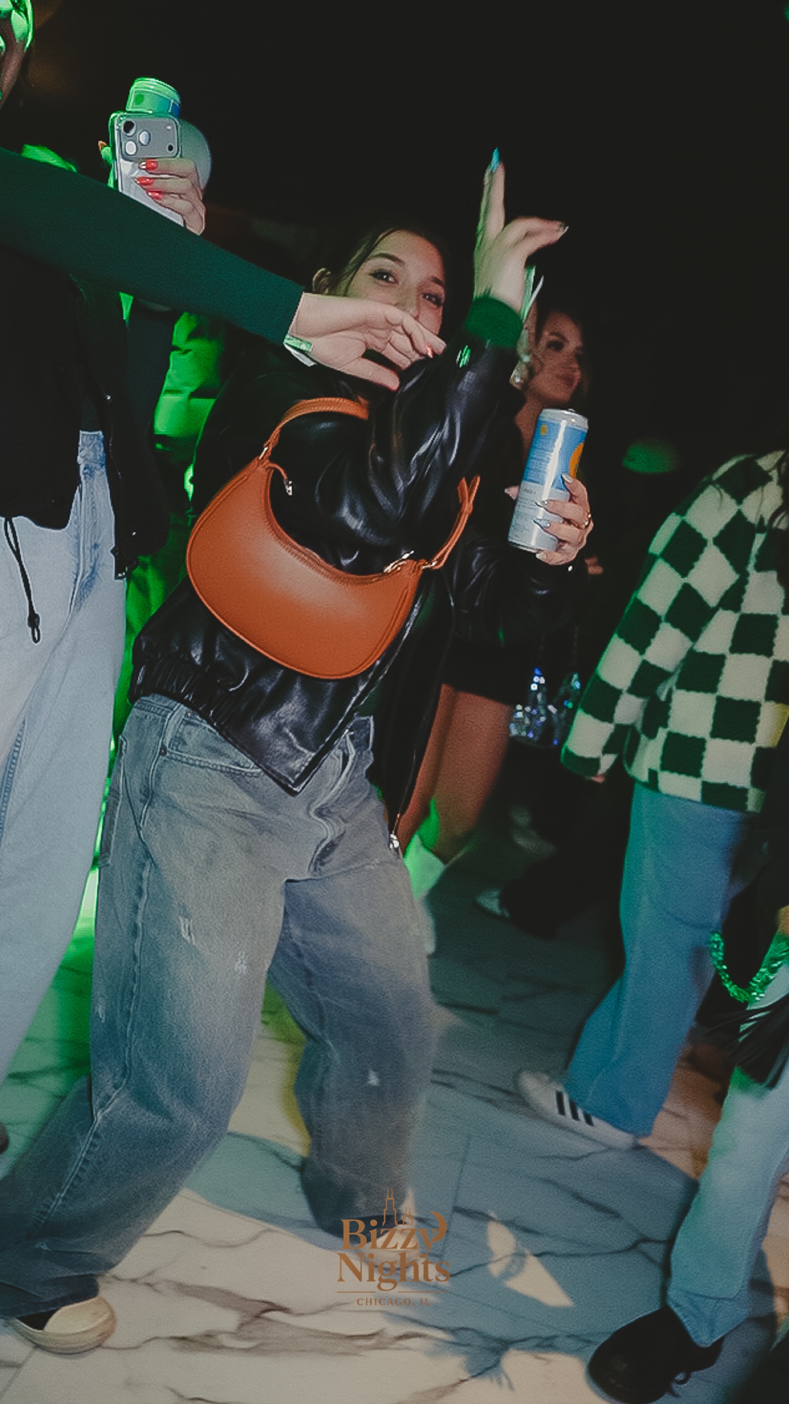 River North St. Patty's crowd, Bizzy Nights, March 2026