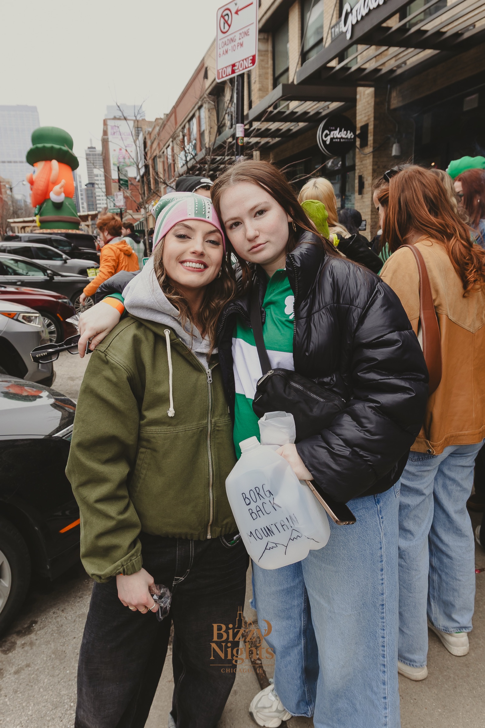 West Loop bar crawl group, Bizzy Nights, March 2026